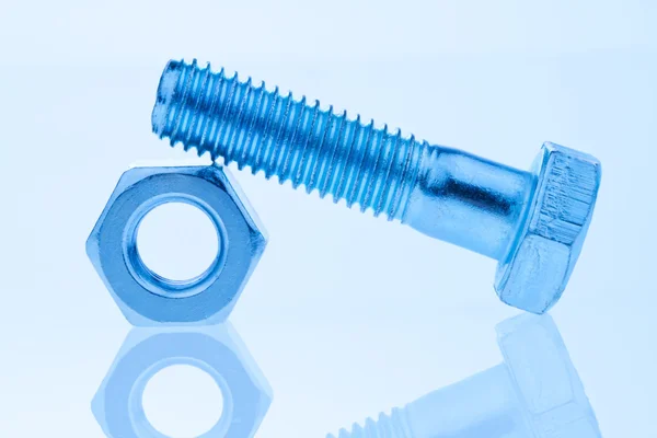 Bolt and screw nut — Stock Photo, Image
