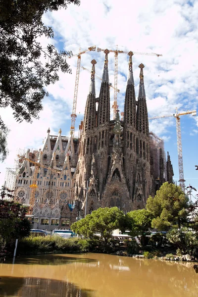 Barcelona - sagrada familia przez Gaudiego — Zdjęcie stockowe