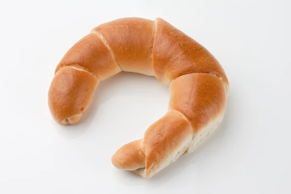 Croissant vídeňské pečivo k snídani — ストック写真