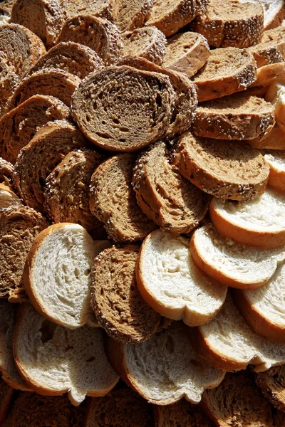 Bread cut into slices — Stock Photo, Image