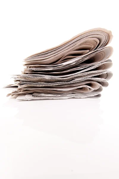 Montones de periódicos y revistas antiguas — Foto de Stock