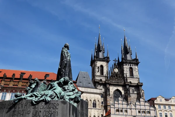 Praga, vecchia piazza tyn, chiesa — Foto Stock