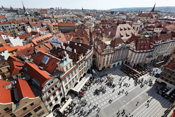 stock image Prague, old town square, cityscape