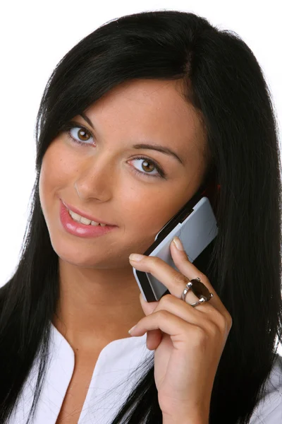 Adolescente con teléfono móvil — Foto de Stock