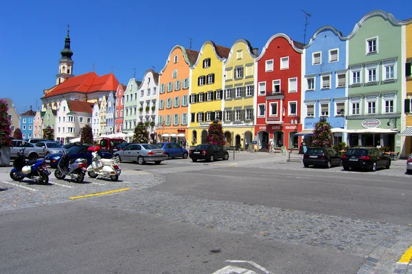Case colorate nel centro storico — Foto Stock