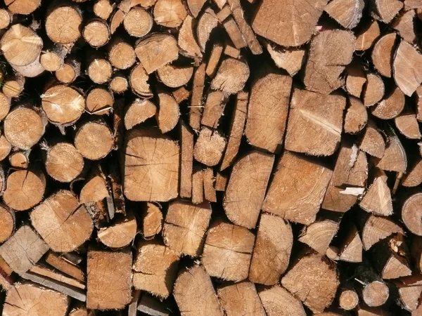 Chopped firewood pattern. Wood stack. — Stock Photo, Image