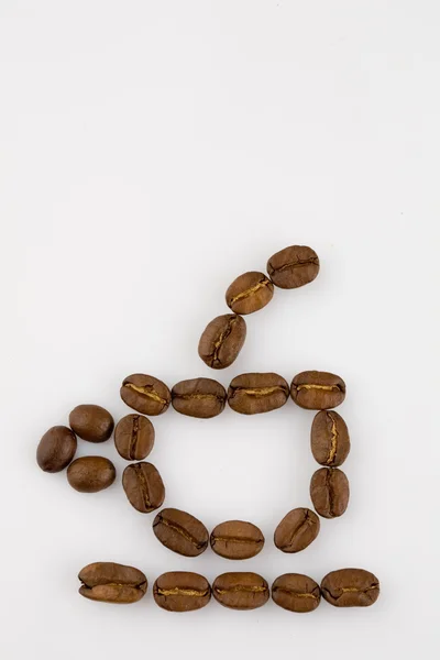 Picture made from beans on the board — Stock Photo, Image