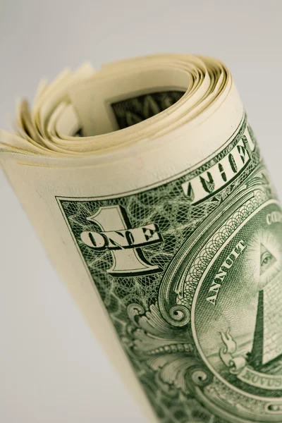 Doları banknot yakın çekim üzerinden rakam — Stok fotoğraf