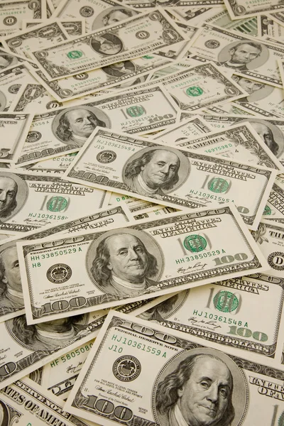 Stos banknotów dolara do tła — Zdjęcie stockowe