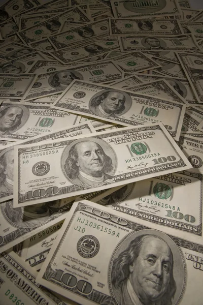 Stos banknotów dolara do tła — Zdjęcie stockowe