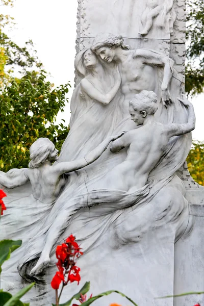 Ausztria, Bécs, johann strauss memorial — Stock Fotó