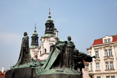 Prague, old town square, clipart