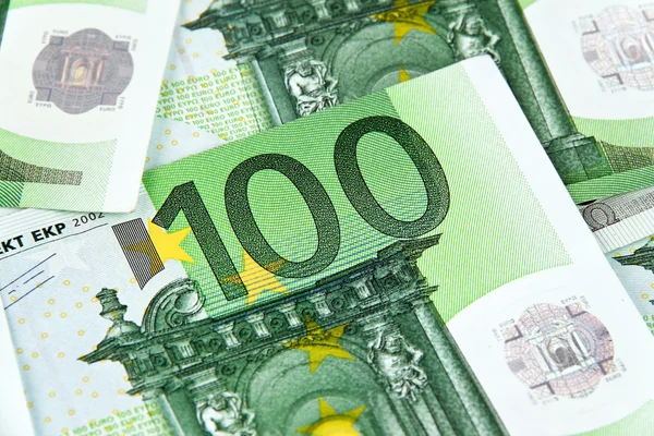 Viele Euro-Banknoten — Stockfoto