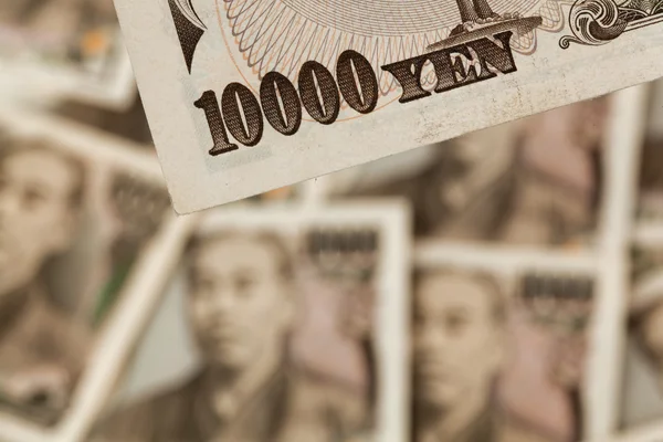 Japonských jenů směnky. peníze z Japonska — Stock fotografie
