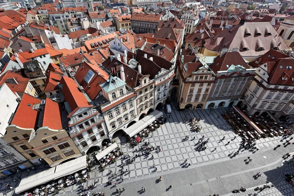 Prága, Óváros tér, utca-és városrészlet — Stock Fotó