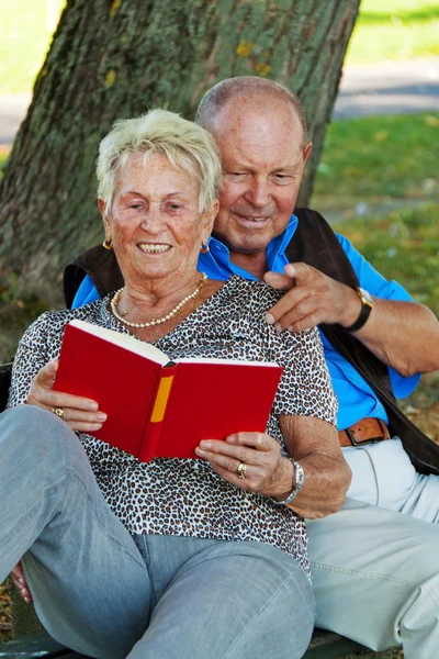 Érett idősebb pár a szerelem. — Stock Fotó