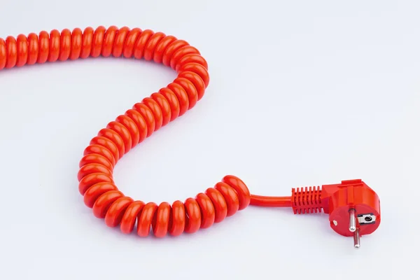 Cable de alimentación rojo —  Fotos de Stock