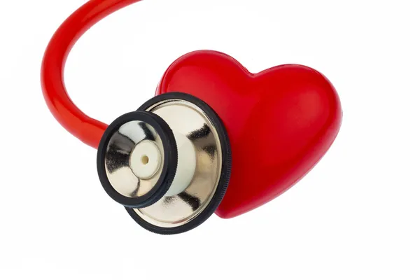 Stethoscoop en hart — Stockfoto