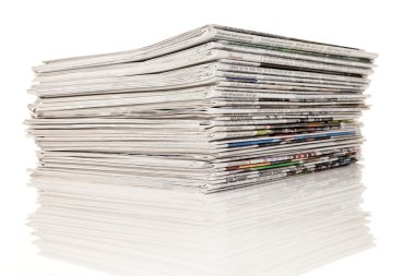 Stack of newspapers clipart