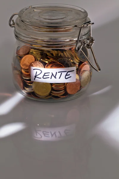 stock image Flash with coins for pension provision