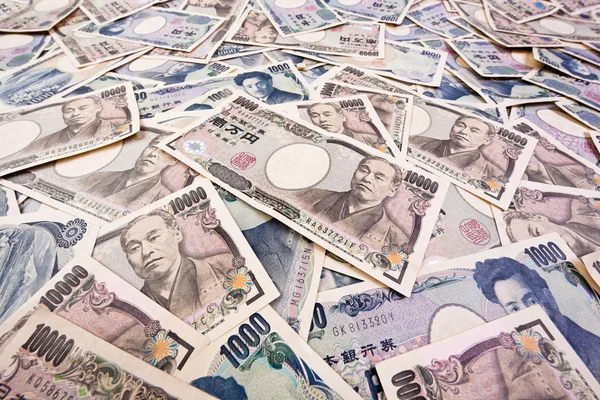 Contas de iene do japão — Fotografia de Stock
