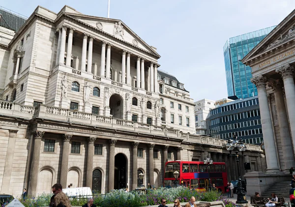Лондон, банк Англии — стоковое фото