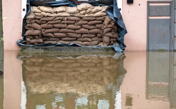 Povodně v passau, Německo — Stock fotografie