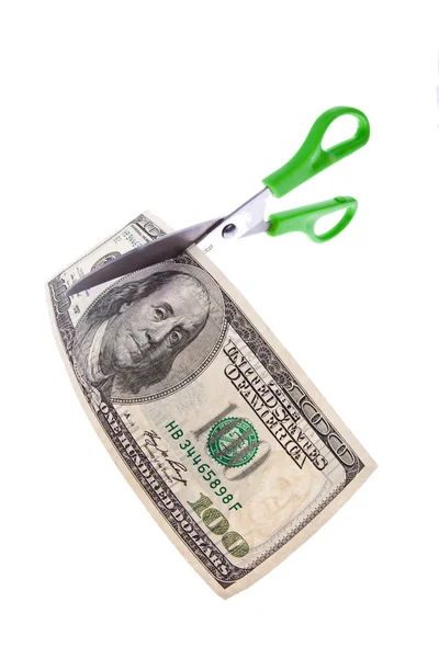 stock image Dollars and scissors