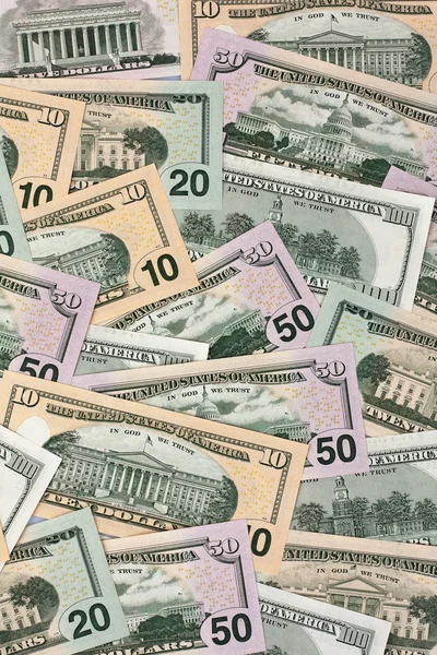 Долларов. Американские банкноты — стоковое фото