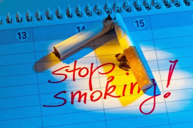 Calendar to be non smoking clipart