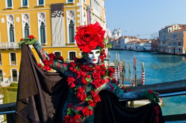 Unique view of the city of venice. italy clipart