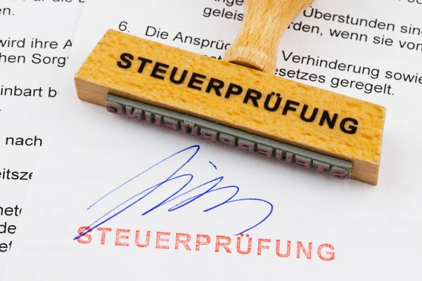 Le document inscription allemande — Photo