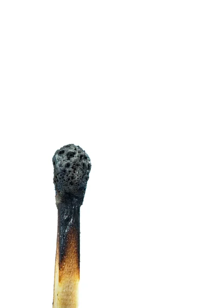 Closeup burnt match — Stock Photo, Image