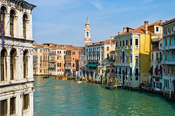 Jedinečný pohled na město Benátky v Itálii. — Stock fotografie
