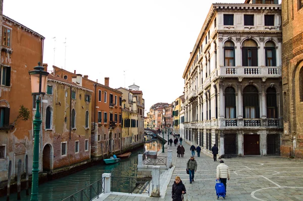 Egyedülálló kilátással a város Velence. Olaszország — Stock Fotó