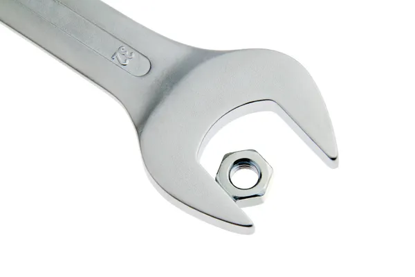 stock image Wrench. tool in the metal industry.