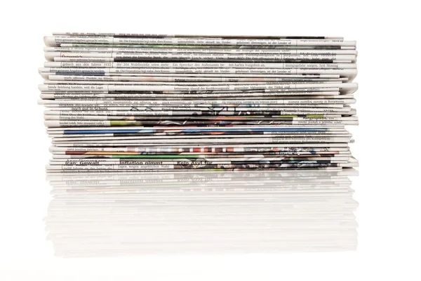 Gazeteler yığını — Stok fotoğraf
