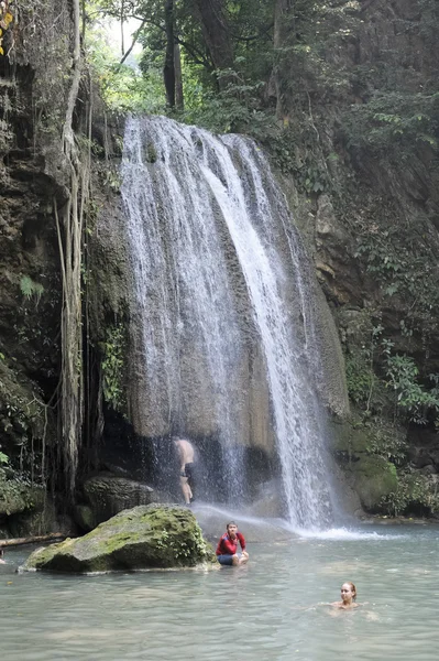 stock image Thailand River Kwai, a waterfall