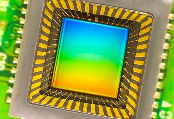 Sensor CCD en una tarjeta — Foto de Stock