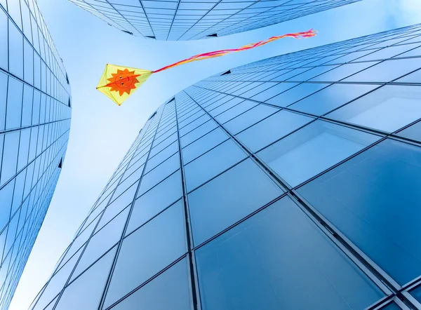 stock image Kite in the city sky