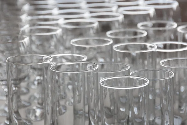 stock image Arrangement of water glasses