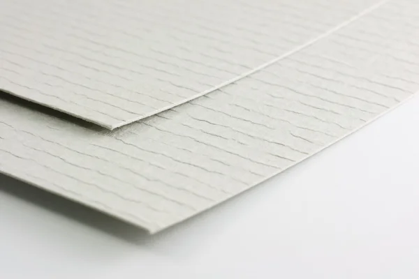 Два листа бумаги с текстурой — стоковое фото