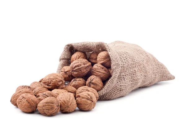Walnut in a bag — Stock Photo, Image