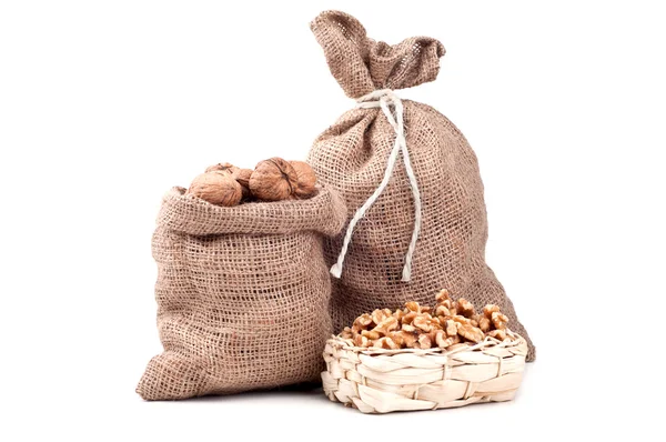 Walnut in a bag — Stock Photo, Image