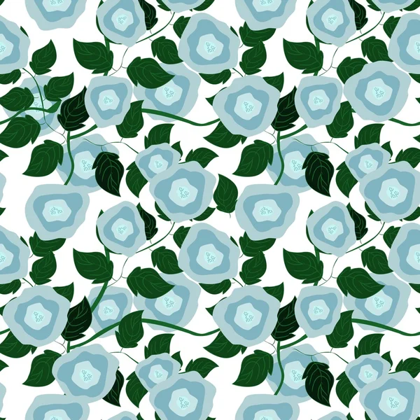 Patrón floral sin costuras — Vector de stock