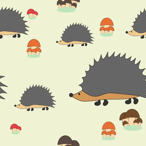 Roztomilý malý ježky — Stockový vektor