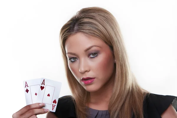 O jogador de poker — Fotografia de Stock