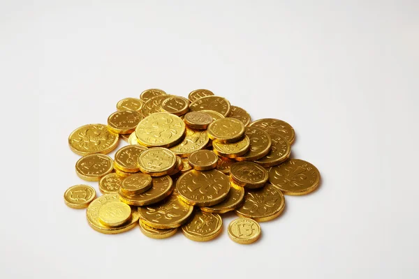 stock image Chocolate money coins