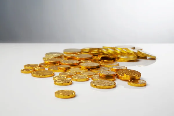 stock image Chocolate money coins