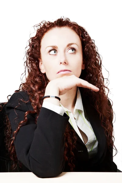 Unhappy businesswoman — Stock Photo, Image